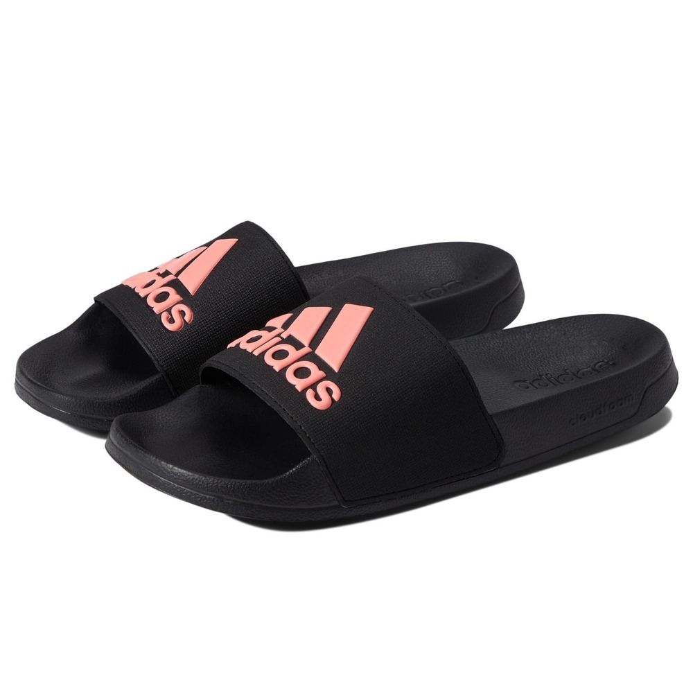 adidas Adilette Shower Black/Acid Red/Black Men's 13 Medium